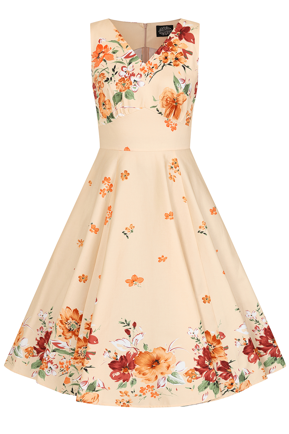 Jade Floral Swing Dress